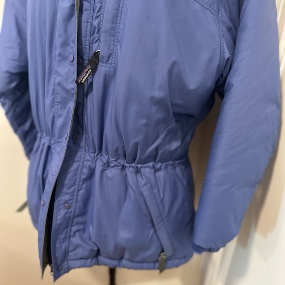 VTG 90s Women’s Sz:M Patagonia Blue Parka Jacket Hooded Puffer Insulated zip - Picture 13 of 16